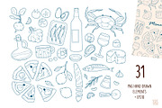 Mediterranean Food Clipart Bundle, a Food Illustration by vik.stock (Thumbnail 2 of 6)