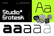 Studio Grotesk - Modern Typeface, a Sans Serif Font by Jetsmax® Studio (Thumbnail 6 of 10)