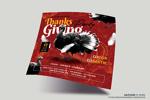 Thanksgiving Party Flyer Template