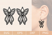 Butterfly Earrings Laser Cut Bundle, an Object Graphic by jannatulpakhi (Thumbnail 8 of 8)