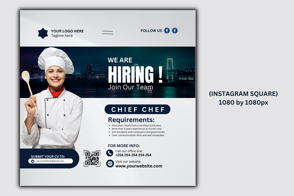 We Are Hiring Canva Design Template, a Social Media Template by Mishek Munene (Photo 2 of 4)