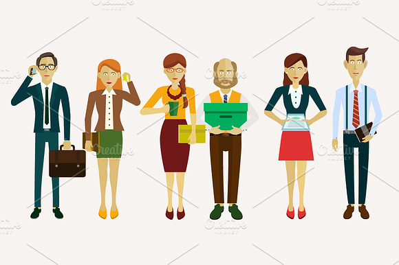 Set Of Avatars In A Flat Style