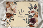Watercolor Fall Flowers Clipart Set, a Person Illustration by Pink Studio Art (Thumbnail 7 of 19)