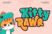 Kitty Rawr Cute Display Font, a Font by Helotype (Thumbnail 1 of 9)
