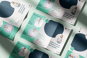 Gut Health Trifold Canva InDesign, a Brochure Template by ID Vision Studio