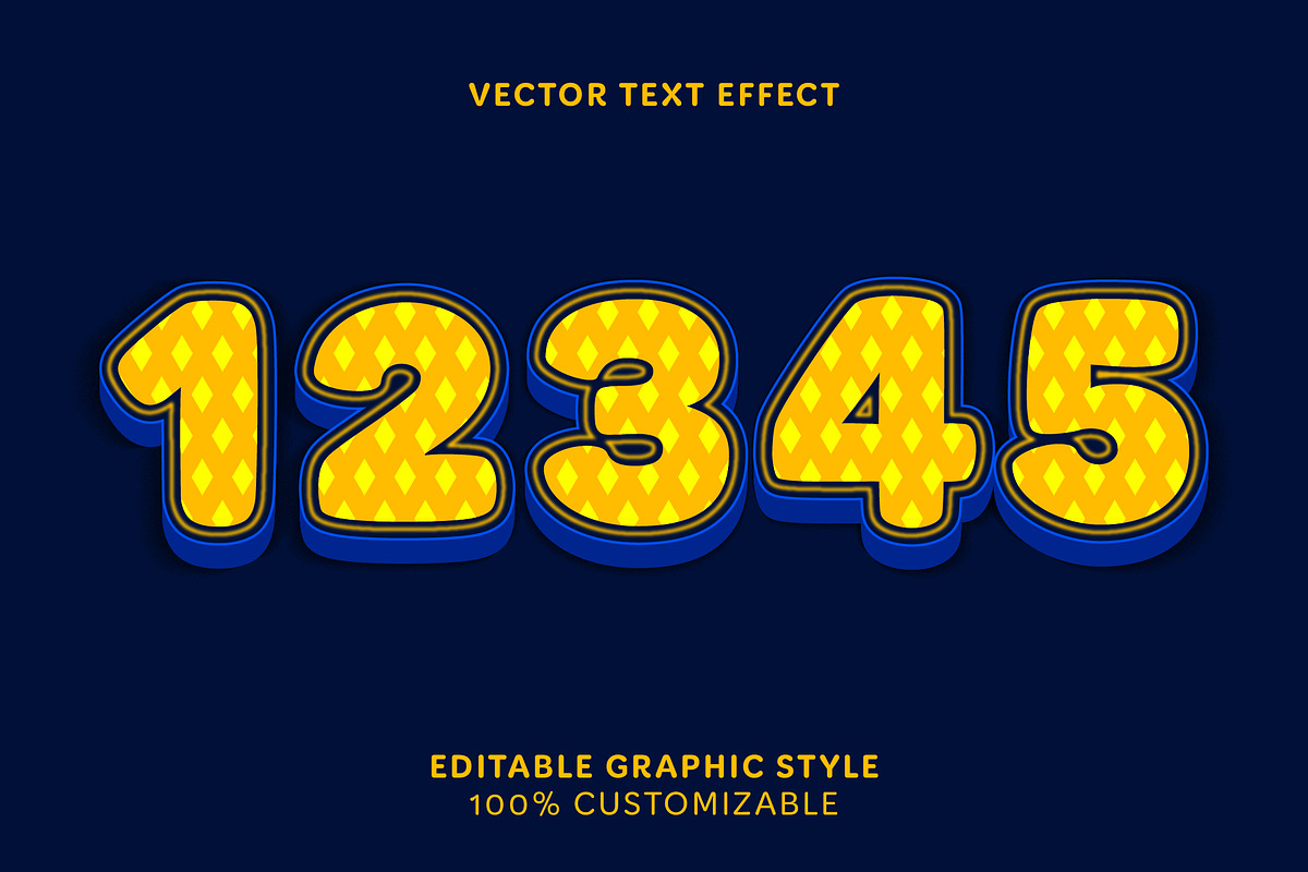 Cartoon Geometric Dotted Text Effect preview 2