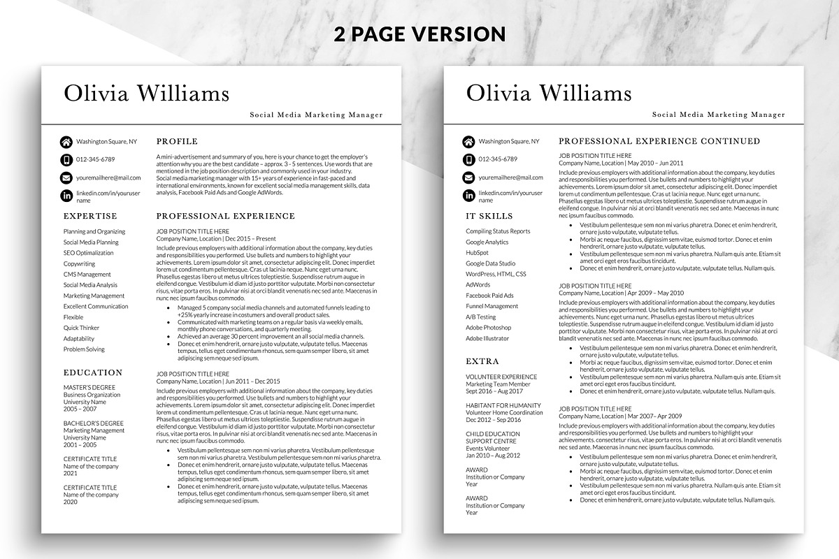 Modern Page Resume Template Word, a Resume Template by BestResumes.Co (Photo 2 of 7)