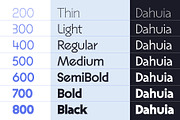 Dahuia - Sans Serif Font, a Sans Serif Font by Concepta Digital (Thumbnail 9 of 11)