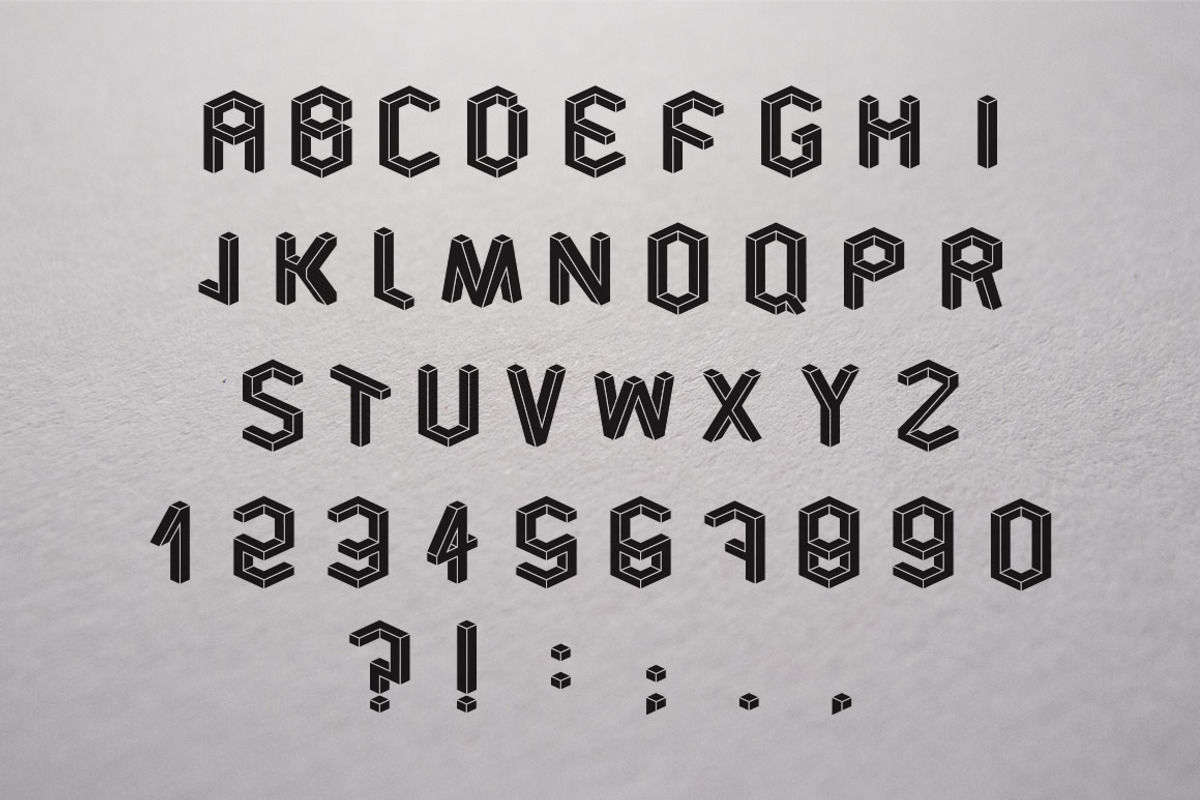 Volume Vector Alphabet, an Object Graphic by creativebythesea (Photo 3 of 3)