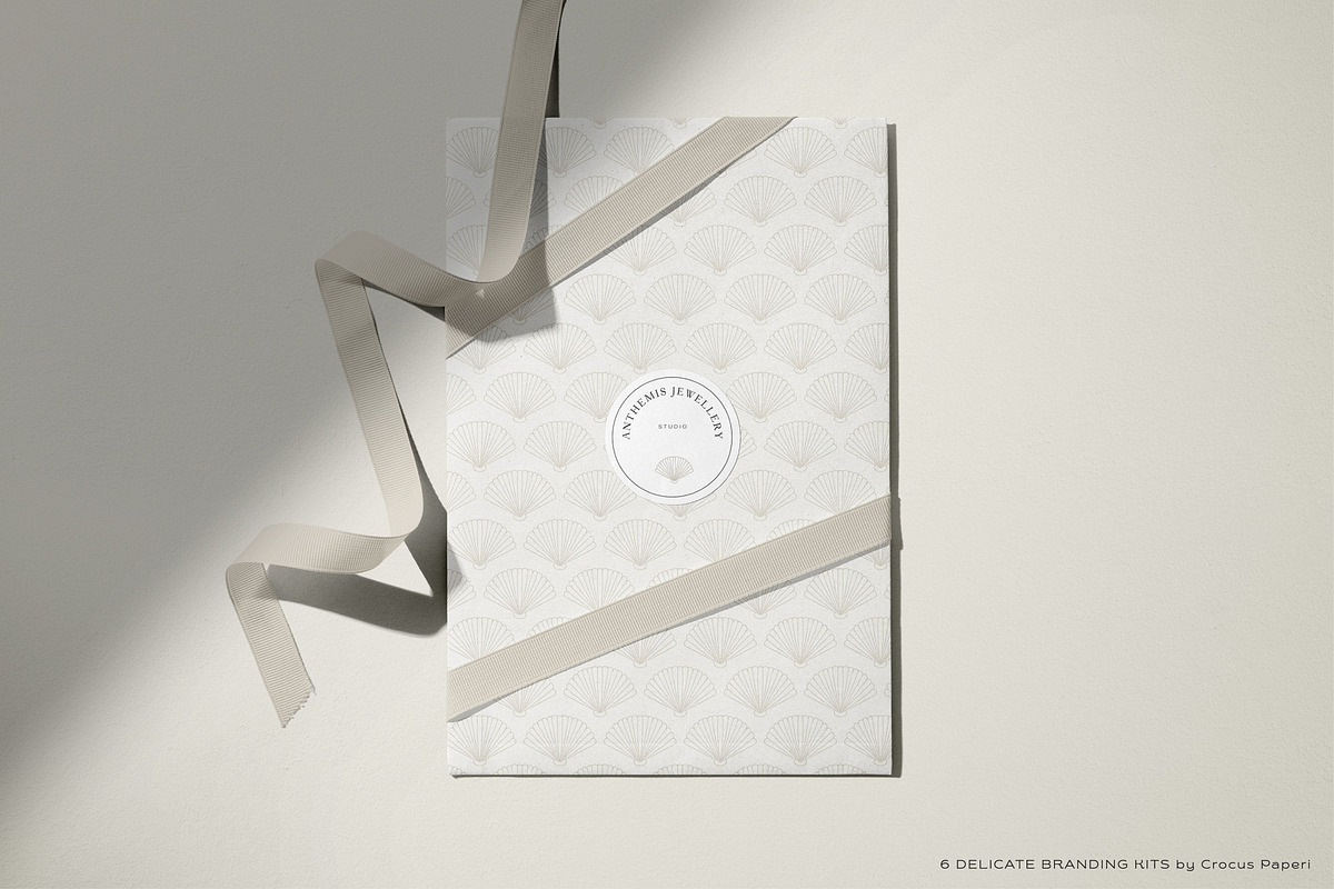 33 delicate logos ~ 6 brand kits, a Branding & Logo Template