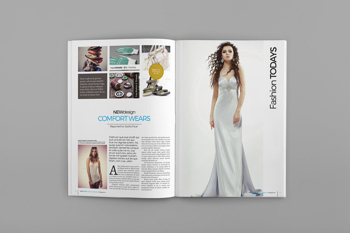 Various Graphics Magazine Template, a Magazine Template by GreenDesign (Photo 1 of 5)
