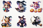 Halloween Witch Sublimation, an Illustration by RobertsArt (Thumbnail 2 of 7)