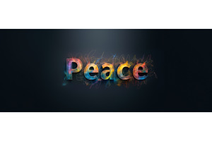 Colorful Peace Background, an Illustration by BazziBa♥