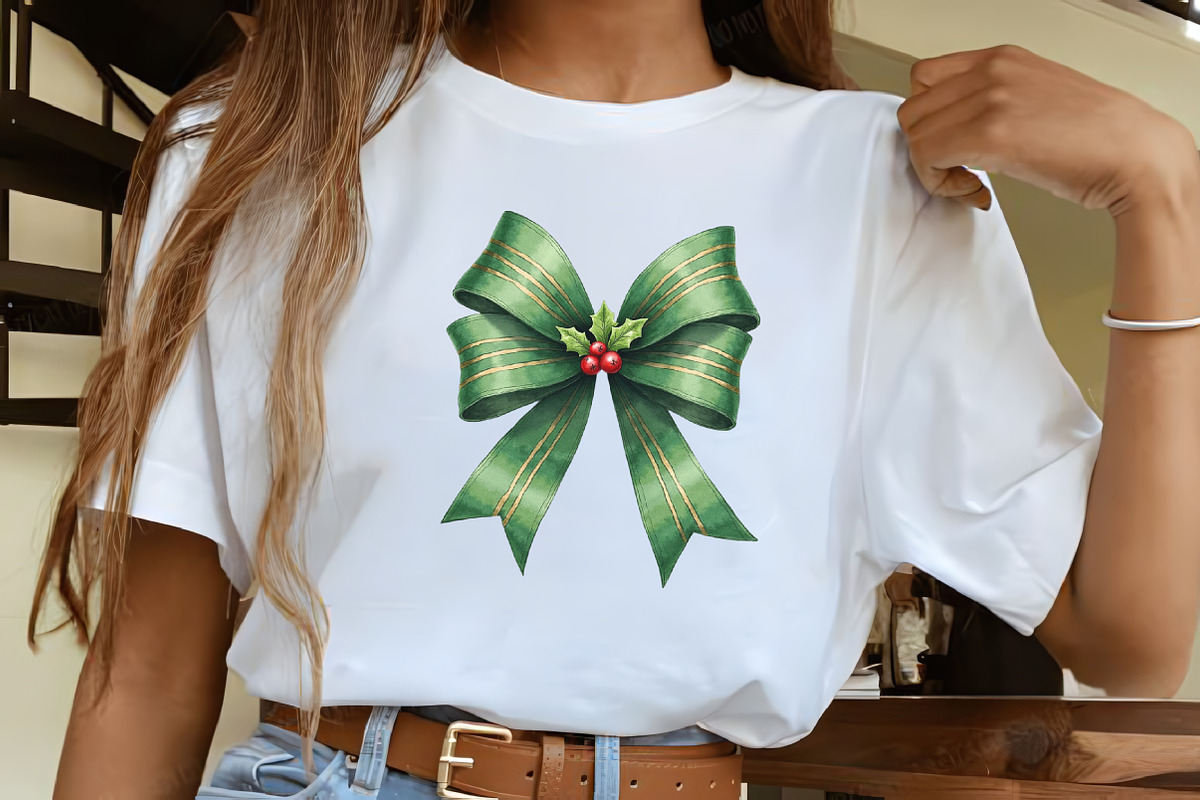 Watercolor Christmas Bow Clipart, an Illustration by CrexoraLab (Photo 4 of 5)