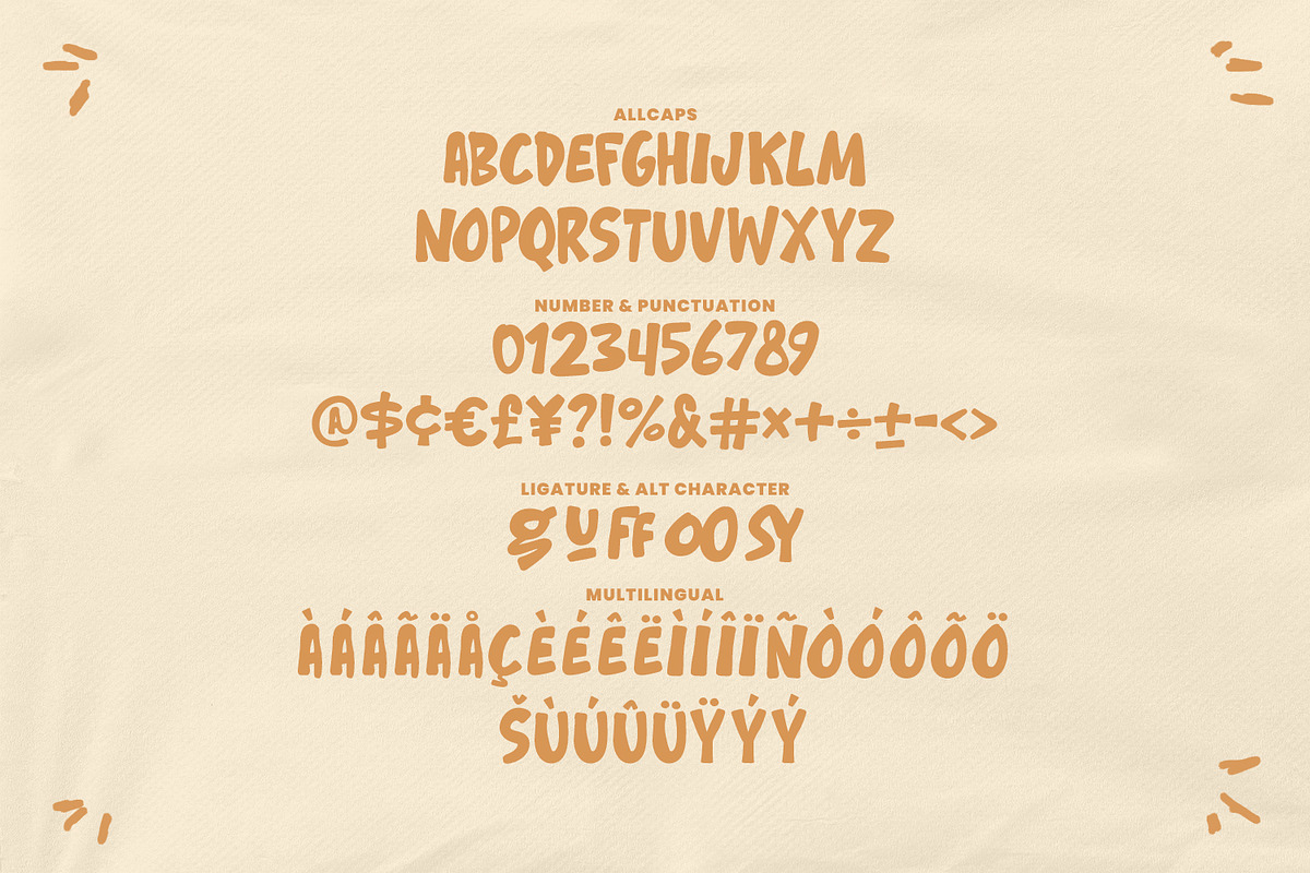 Moosy Guga Playful Display Font, a Sans Serif Font by Maulana Creative (Photo 6 of 7)