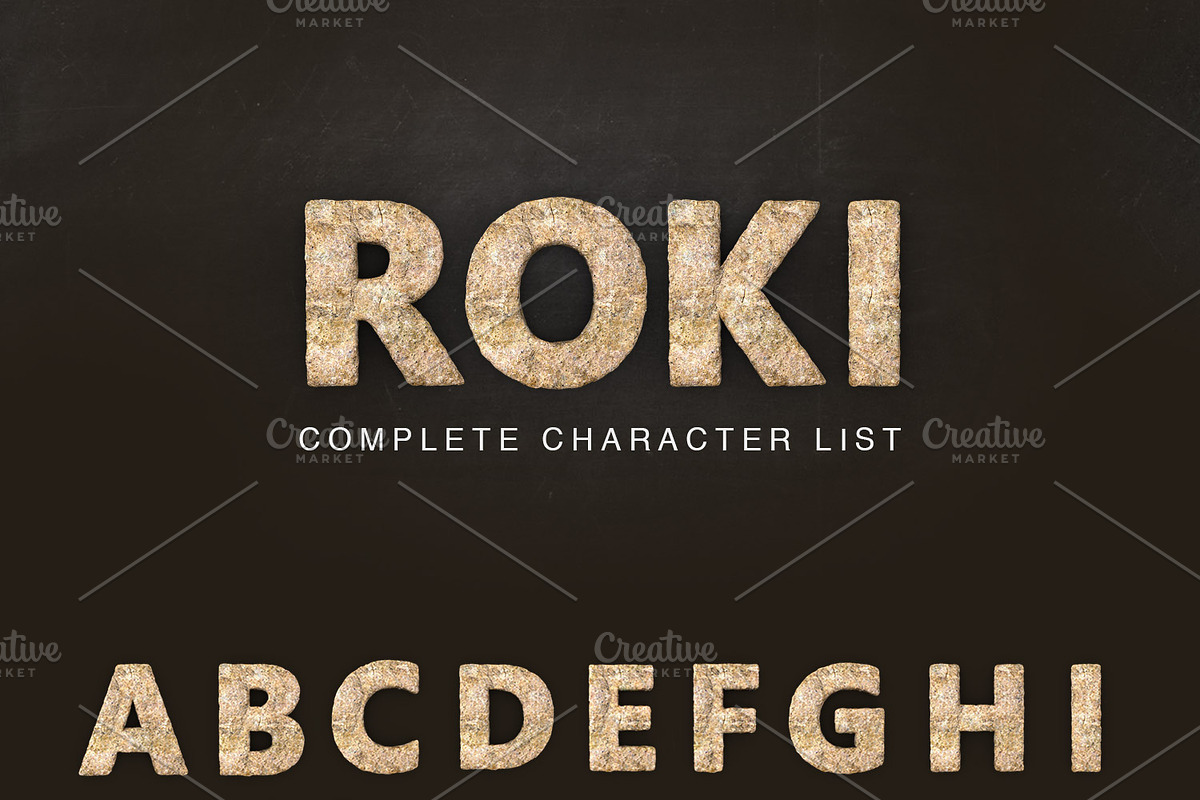 Roki Font - basic pack, an Object Graphic by Jose Matias