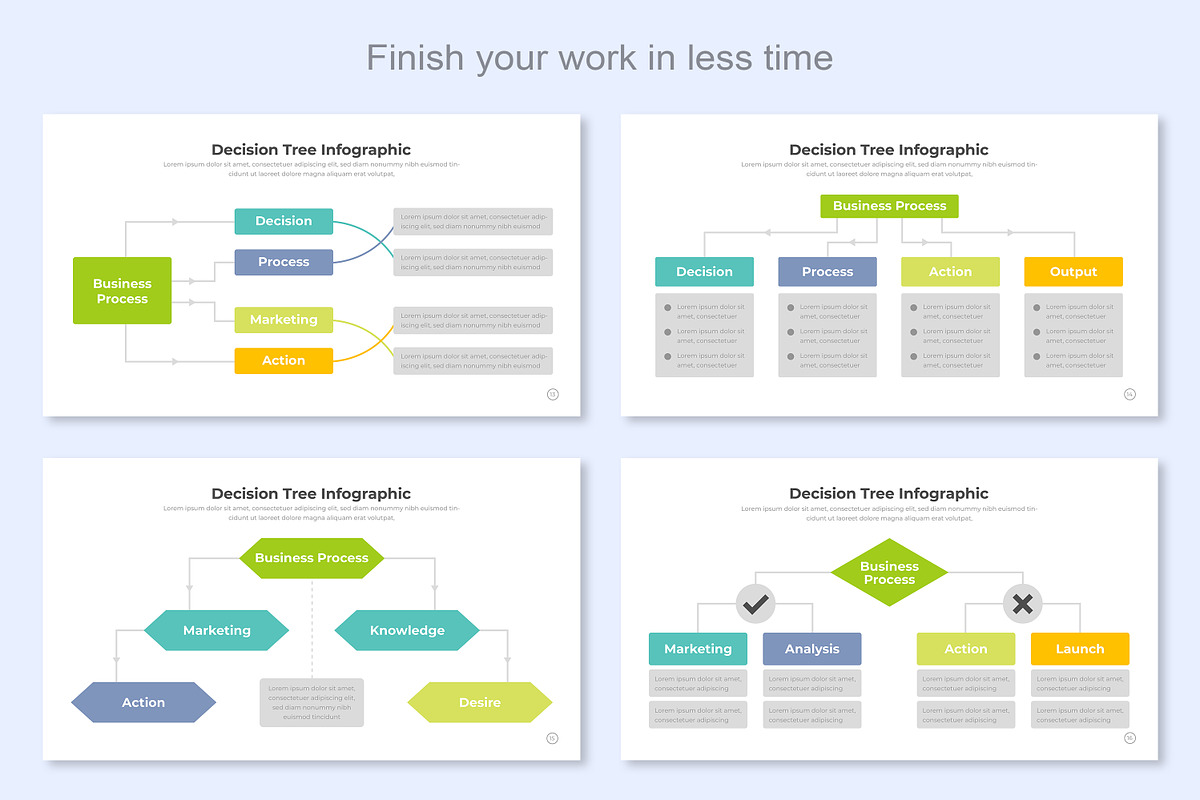 Decision Tree infographic Google, a Presentation Template by Mighty-Slide (Photo 5 of 7)