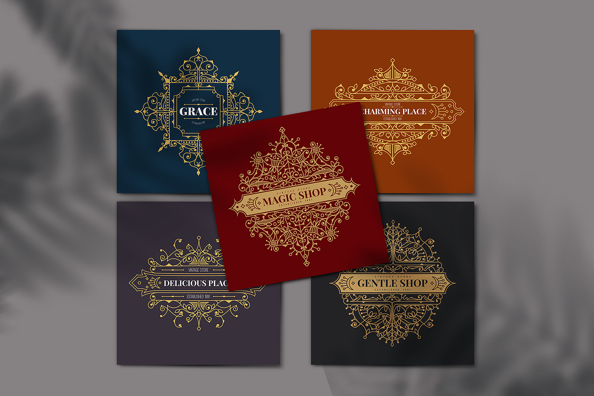 8 luxury logos & badges, a Graphic by tomuato (Photo 4 of 4)