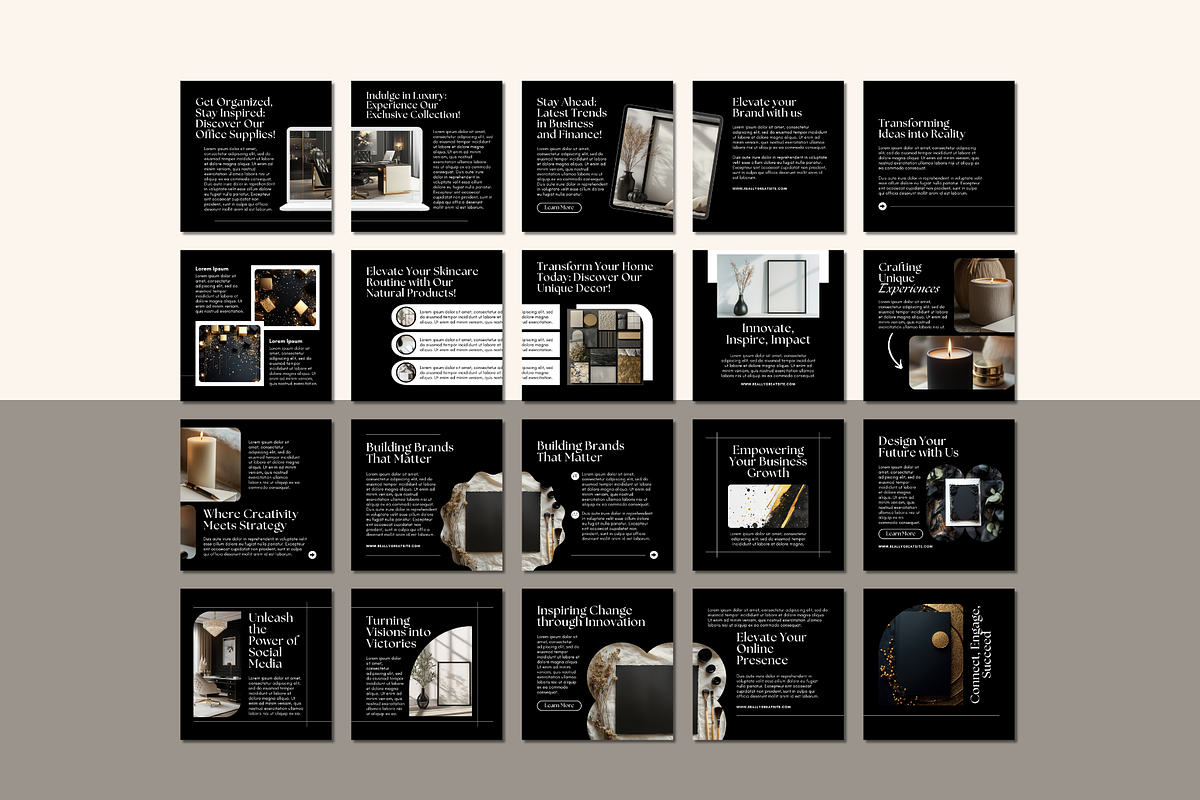 Elegant Instagram Set Canva, a Social Media Template by The Blog Creative (Photo 2 of 8)