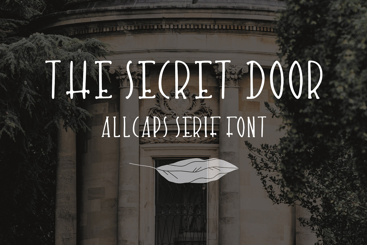 The Secret Door. Cute handdrawn font, a Serif Font by Sentimental postman (Photo 1 of 4)