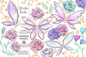 SUMMER WINGS Clipart