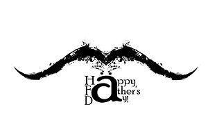 Happy Father's Day. Moustache Blob, an Illustration by Nenahliadava Design