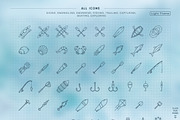 Explore the Sea Icon Set, an Outline Icon by Wandery Supply (Thumbnail 4 of 6)