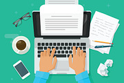 Writer Writing Document Vector, an Education Illustration by vladwel (Thumbnail 1 of 2)