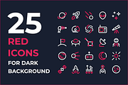 Space icons, an Outline Icon by Ruslan Babkin (Thumbnail 9 of 11)