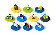 Isometric icons - Business, an Icon by sidmaydesign (Thumbnail 3 of 3)