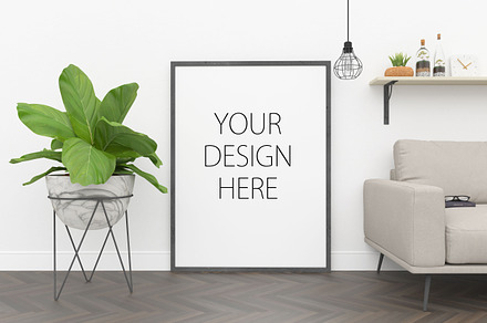 Frame mockup - poster mockup, a Photo by Hunny Badger