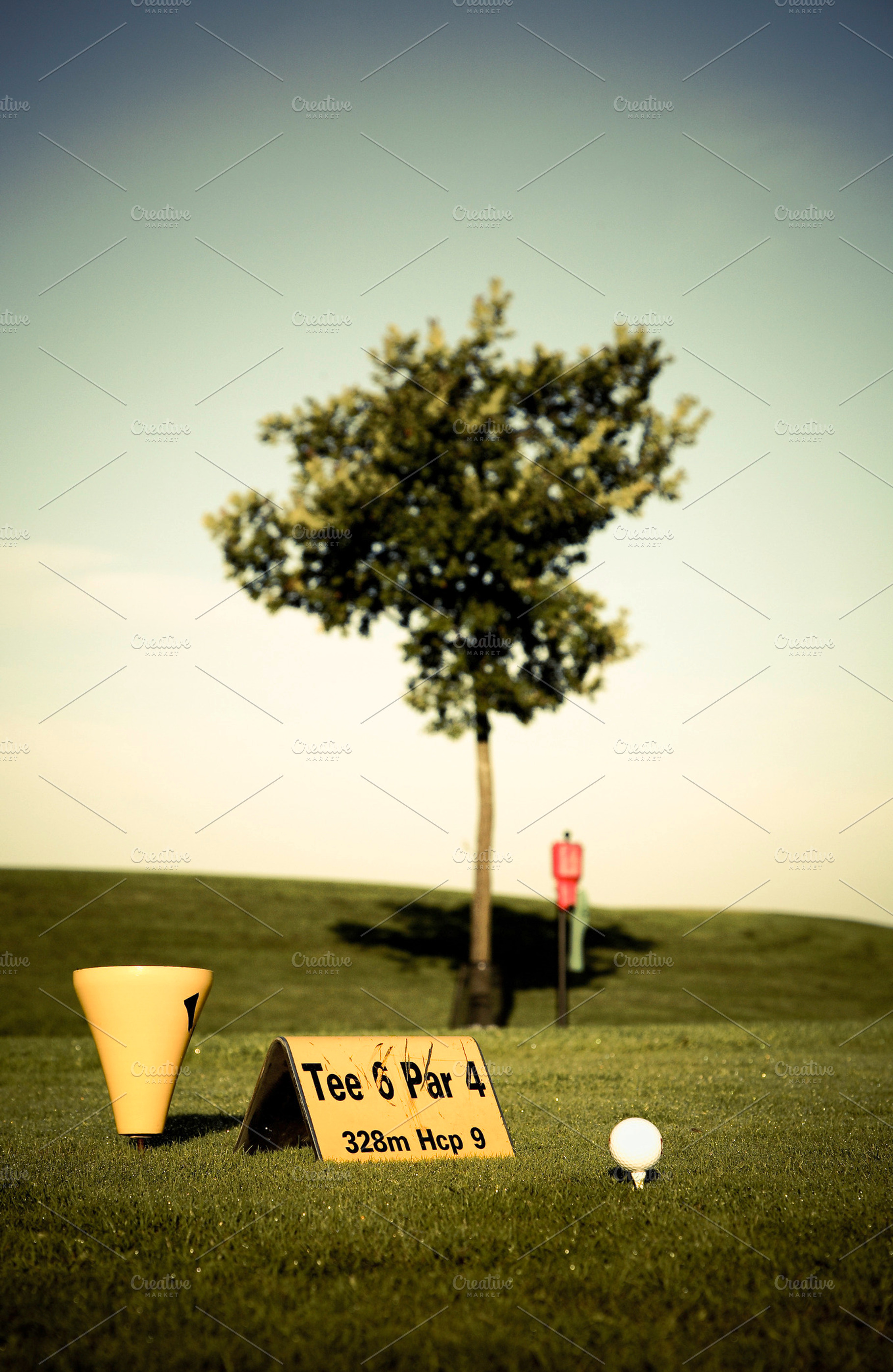 Golf featuring golf, whole, and course