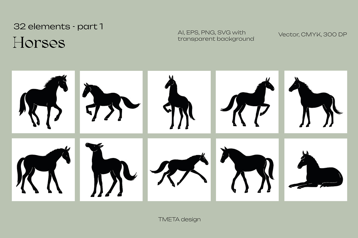 Noble Equine | Elegant Branding Pack, an Animal Illustration by TMETA design (Photo 6 of 14)