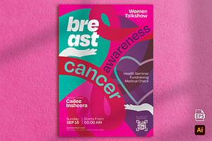 Breast Cancer Awareness Flyer, a Flyer Template by Aarley Kaiven