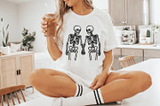 Skeleton Couple Holding Hands PNG, an Illustration by SharpMarketplace (Thumbnail 9 of 9)