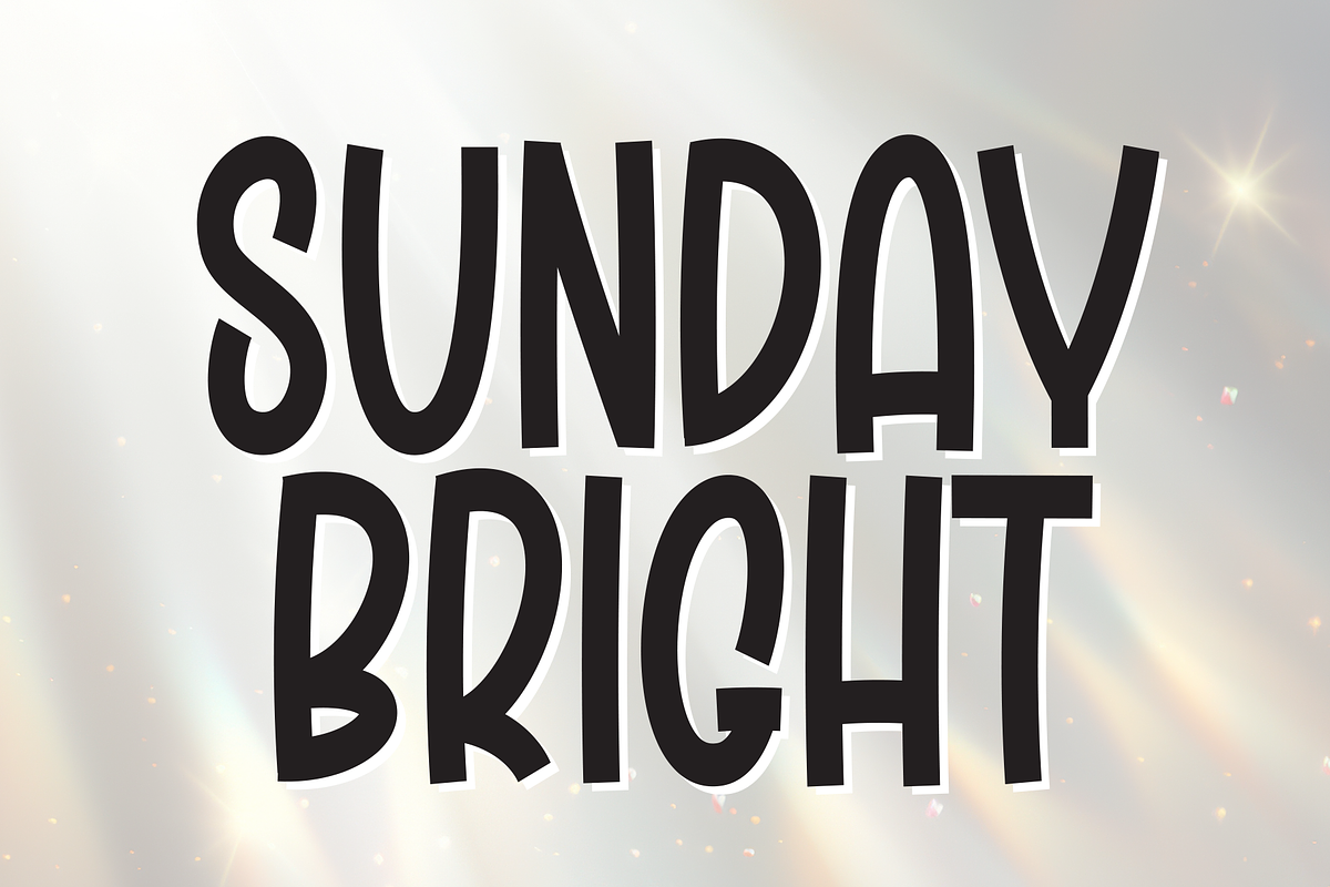 Sunday Bright | Script Font, a Script Font by Scratchones (Photo 1 of 8)