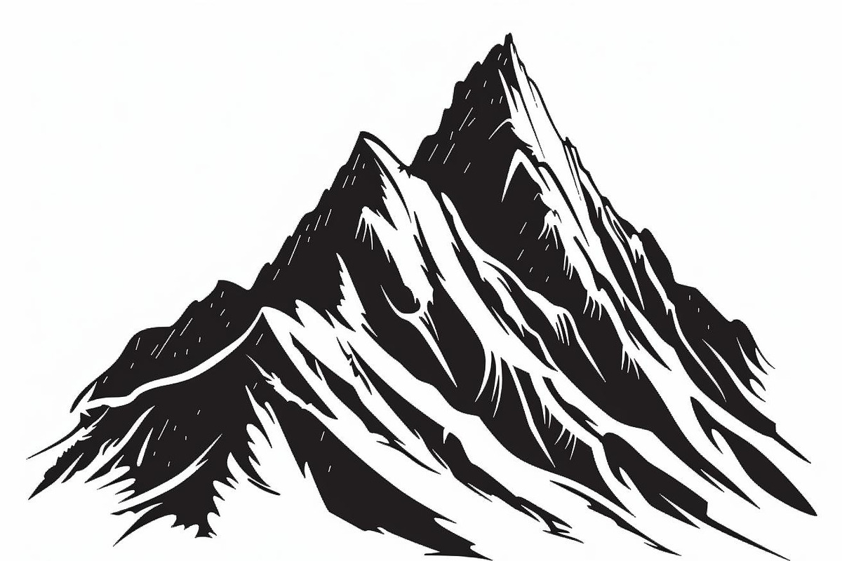 Mountain Tree Silhouette Bundle, an Object Graphic by balal (Photo 2 of 11)