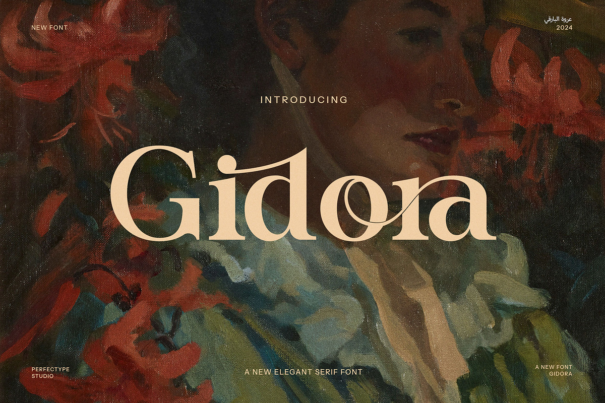 Gidora Elegant Serif Font, a Serif Font by Perfectype (Photo 1 of 8)
