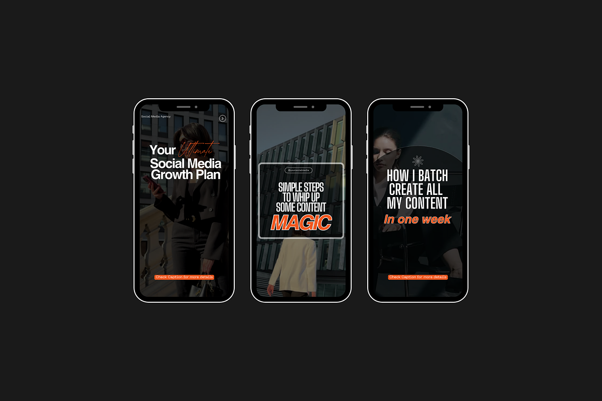Black & Orange - Instagram Reel, a Social Media Template by My Template Studio (Photo 11 of 13)