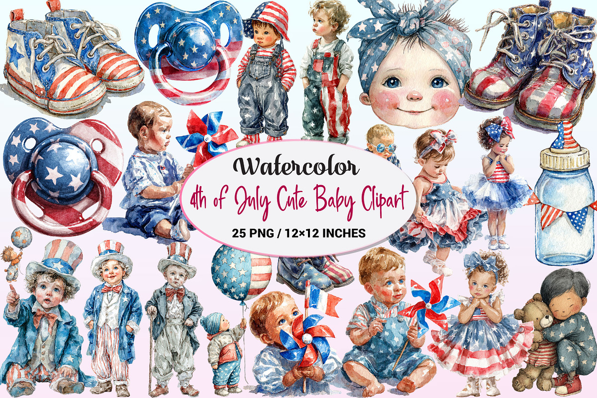 4th of July Cute Baby Sublimation, a Graphic by CitraGraphics (Photo 1 of 4)