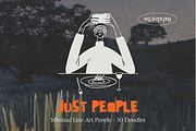 Just People: Minimal Line Art, a Person Illustration by Veyla (Thumbnail 2 of 11)