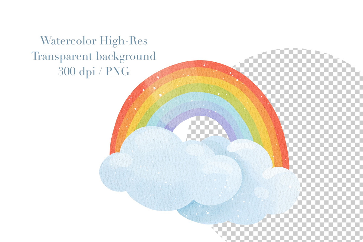 Watercolor Weather Clipart, an Education Illustration by ArtGiftsStudio (Photo 4 of 4)