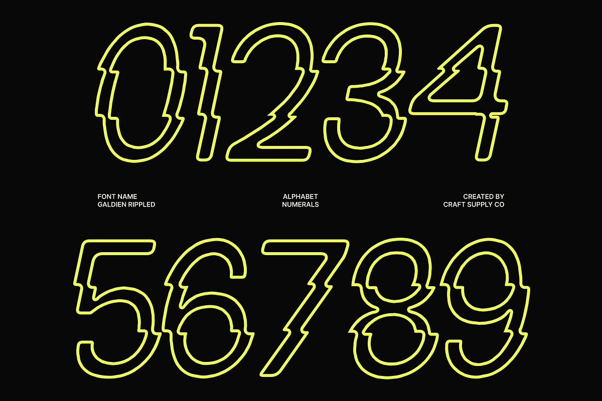 Galdien Rippled, a Sans Serif Font by Craft Supply Co. (Photo 5 of 8)