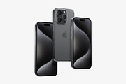 iPhone 15 Pro Mockups, an iPhone Mockup by ls.graphics (Thumbnail 6 of 9)