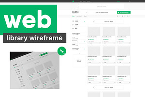Web Library Wireframe