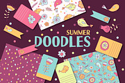 Summer doodles | patterns & cards, a Pattern Graphic by OkPen (Thumbnail 1 of 5)