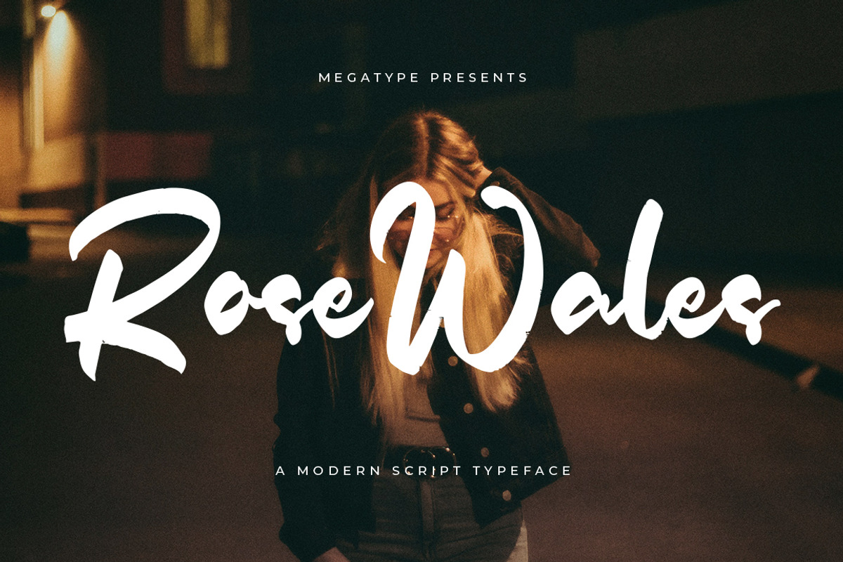 Rose Wales, a Handwritten Font by Megatype (Photo 1 of 7)