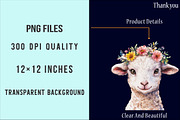 Watercolor Lambs Clipart PNG, an Illustration by SinaCreation (Thumbnail 4 of 5)