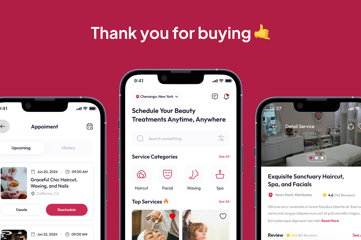 Prettyskin - Beauty Appointment App, an UI Kit Template by Minialis (Photo 6 of 6)