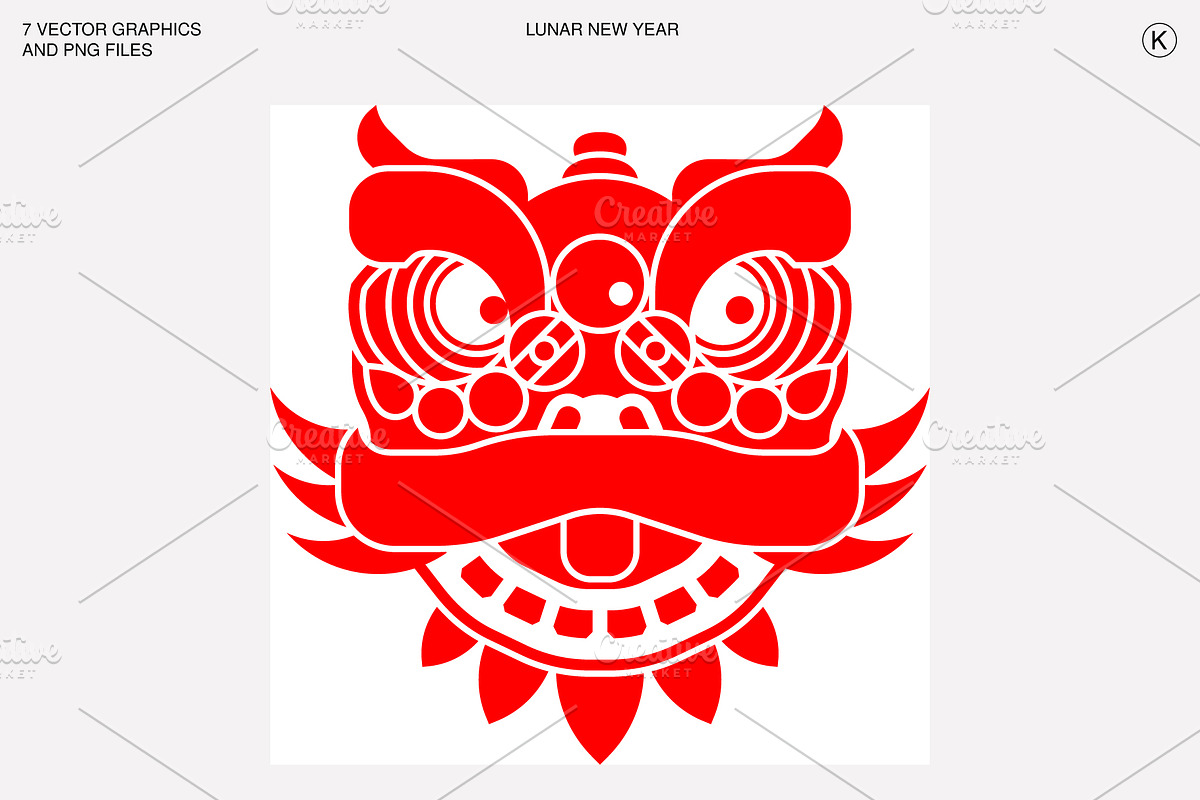Lunar New Year Vectors/PNG, a Seasonal Illustration by Kessens (Photo 8 of 8)